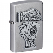 Запальничка Zippo 207 Dead Man's Hand Emblem 49536 1 – techzone.com.ua