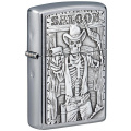 Запальничка Zippo 207 Saloon Skull Emblem 49298 1 – techzone.com.ua