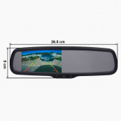 Штатное зеркало с монитором Prime-X 043/102 (с креплением) 3 – techzone.com.ua Штатное зеркало с монитором Prime-X 043/102 (с креплением) 3 – techzone.com.ua