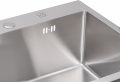 Мийка для кухні інтегрована Lidz Handmade H6050 (LDH6050BRU35371) Brushed Steel 3,0/1,0 мм 3 – techzone.com.ua