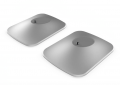 Настільні акустичні стійки KEF P1 Desk Pad Silver 1 – techzone.com.ua