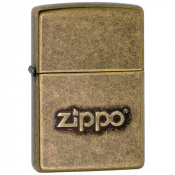 Запальничка Zippo 201FB Stamp Antiqued Brass 28994