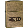 Запальничка Zippo 201FB Stamp Antiqued Brass 28994 1 – techzone.com.ua