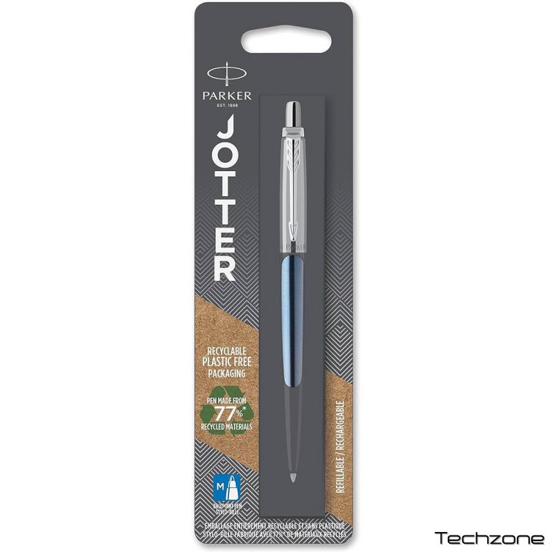 Ручка шариковая Parker JOTTER Waterloo Blue CT BP блистер 16 836 1 – techzone.com.ua