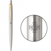 Ручка кулькова Parker JOTTER ARMY Stainless Steel GT BP Емблема ГШ ЗСУ 16032_W005b 1 – techzone.com.ua