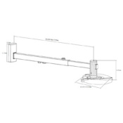 Крепление для проектора Sunne PRO05L Silver 2 – techzone.com.ua Крепление для проектора Sunne PRO05L Silver 2 – techzone.com.ua