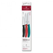 Набір ножів для чищення овочів Victorinox Swiss Classic 3 ножа чорн/черв/зел 6.7116.34C1 1 – techzone.com.ua