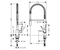 HANSGROHE CENTO XXL смеситель для кухни, однорычажный 14806000 2 – techzone.com.ua