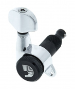 D'ADDARIO PWAT-6R1 AUTO-TRIM TUNING MACHINES (6 In-line, Chrome) 1 – techzone.com.ua