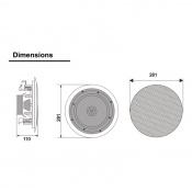 Вбудована акустика Work C PRO 8 Ceiling Speaker 3 – techzone.com.ua Вбудована акустика Work C PRO 8 Ceiling Speaker 3 – techzone.com.ua