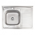 Кухонна мийка Lidz 6080-L 0,6 мм Decor (LIDZ6080DEC06) 1 – techzone.com.ua
