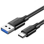 Зарядний кабель UGREEN US184 USB-A 3.0 - USB Type-C, 3A, QC3.0, 2 m Black 20884