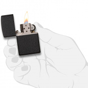 Запальничка Zippo 236 CLASSIC black crackle 4 – techzone.com.ua