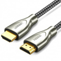 Кабель UGREEN HD131 HDMI to HDMI, 1 m, v2.0 UltraHD 4K-3D Braided Nylon Gray 50106 1 – techzone.com.ua