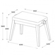 Банкетка CASIO BG50-VINYL-WE 9 – techzone.com.ua Банкетка CASIO BG50-VINYL-WE 9 – techzone.com.ua