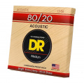 DR Strings HI-BEAM Acoustic 80/20 Bronze - Medium (13-56) 2 – techzone.com.ua