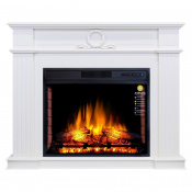 Камінокомплект ArtiFlame Neoclassic AF28S WT білий з обігрівом і звуком горіння вогню 1 – techzone.com.ua