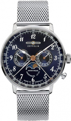 Мужские часы Zeppelin LZ129 Hindenburg Moon Phase 7036M-3 – techzone.com.ua