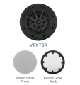 Встраиваемая акустика Sonance VPXT8R Extreme Round Grille 4 – techzone.com.ua