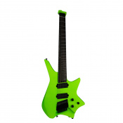 Безголова електрогітара HILS HZ7 S/NGN (Satin Neon Green) 1 – techzone.com.ua