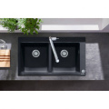 HANSGROHE S510-F770 мойка для кухни, встроенная 370/370, цвет черный графит 43316170 3 – techzone.com.ua