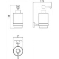 CR 231 Ravak Дозатор для жидкого мыла (стекло) X07P223 3 – techzone.com.ua