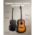 Donner Music Sunburst Acoustic Guitar EC1019 3 – techzone.com.ua