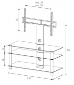 Стойка для ТВ Sonorous NEO 1103-B-HBLK 2 – techzone.com.ua Стойка для ТВ Sonorous NEO 1103-B-HBLK 2 – techzone.com.ua