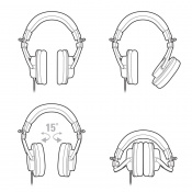 Навушники Audio-Technica ATH-M30x Black 9 – techzone.com.ua Навушники Audio-Technica ATH-M30x Black 9 – techzone.com.ua