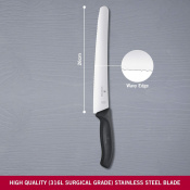 Ніж кондитерський Victorinox Swiss Classic 26см хвил чорн 6.8633.26B 3 – techzone.com.ua Ніж кондитерський Victorinox Swiss Classic 26см хвил чорн 6.8633.26B 3 – techzone.com.ua