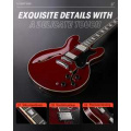 Donner Music DJP-1000 Semi-Hollow Electric Guitar Cherry EC1381 3 – techzone.com.ua