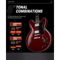 Donner Music DJP-1000 Semi-Hollow Electric Guitar Cherry EC1381 4 – techzone.com.ua