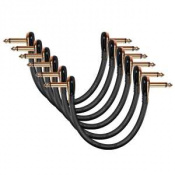 Donner Music Professional Guitar Effect Pedal Cable 6 inch 6-Pack EC889X6 1 – techzone.com.ua