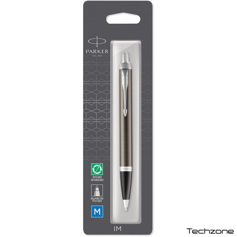 Ручка шариковая Parker IM Dark Espresso CT BP блистер 22 336 1 – techzone.com.ua