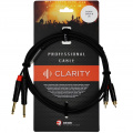 Готовый кабель Clarity 2xJACK-2xRCA-B 2m – techzone.com.ua