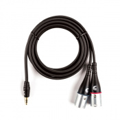 D'ADDARIO PW-MPXLR-06 Custom Series 1/8" to Dual XLR Audio Cable (1.8m)