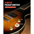 Donner Music DLP-124 Electric Guitar Sunburst EC1277 3 – techzone.com.ua