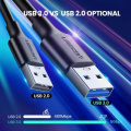 Зарядний кабель UGREEN US184 USB-A 3.0 - USB Type-C, 3A, QC3.0, 1.5 m Black 20883 2 – techzone.com.ua