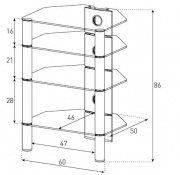 Стойка для Hi-Fi техники Sonorous RX 2140 B-HBLK 2 – techzone.com.ua Стойка для Hi-Fi техники Sonorous RX 2140 B-HBLK 2 – techzone.com.ua