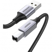 Кабель для принтера UGREEN US369 USB-A 2.0 - USB-B 2.0 Cable Braided, 1.5m Black 80802