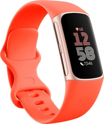 Фитнес-браслет Fitbit Charge 6 Coral / Champagne Gold Aluminum – techzone.com.ua
