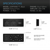 Система охлаждения AC Infinity AIRFRAME T7 Black (AC-AFT7-BE) 7 – techzone.com.ua Система охлаждения AC Infinity AIRFRAME T7 Black (AC-AFT7-BE) 7 – techzone.com.ua