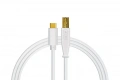 Кабель DJ Techtools Chroma Cables: USB-C to USB-B White 1 – techzone.com.ua