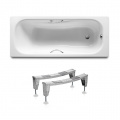 ROCA Комплект: PRINCESS ванна 150*75см прямоугольная, с ручками + ножки A220470001+A291021000 1 – techzone.com.ua