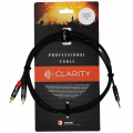 Готовый кабель Clarity miniJACK-2xRCA-B 2м – techzone.com.ua