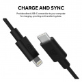 Кабель Griffin USB-C на Lightning 1.2m (GP-066-BLK) 2 – techzone.com.ua