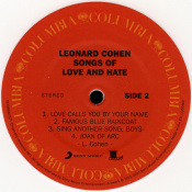 Виниловая пластинка LP Leonard Cohen: Songs Of Love And Hate - White Opaque Vinyl 4 – techzone.com.ua Виниловая пластинка LP Leonard Cohen: Songs Of Love And Hate - White Opaque Vinyl 4 – techzone.com.ua