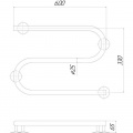 Электрический полотенцесушитель Qtap Snake (CRM) 600х330 RE 2 – techzone.com.ua