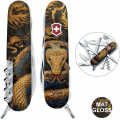 Складной нож Victorinox HUNTSMAN ZODIAC Деревянная змея 1.3713.3.Z4280pk 1 – techzone.com.ua