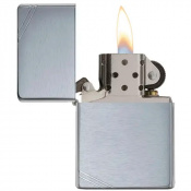 Запальничка Zippo 230 Classic Brushed Chrome Vintage with Slashes 3 – techzone.com.ua